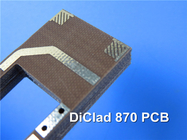 DiClad 870 PCB micro-ondes PCB avec HASL Double face 31 mil 0,8 mm d'épaisseur sans soudure Maks sans sérigraphie