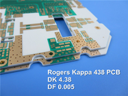 Carte électronique de carte PCB Rogers 60mil 1.524mm DK 4,38 du Kappa 438 rf avec de l'or d'immersion pour les mètres sans fil