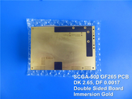 Carte PCB hybride établie sur le matériel à haute fréquence de SCGA-500 GF265 et le haut Tg FR-4 avec de l'or d'immersion