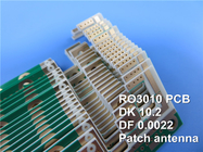 Rogers RO3010 PCB 2 couches 1 oz de cuivre Substrate RF haute fréquence