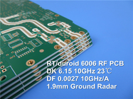 Rogers RT/duroïde 6006 Laminés pour circuits à haute fréquence PCB rigides à double face masque vert