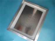Aluminium fait par pochoir d'acier inoxydable de laser SMT 0.12mm avec le cadre d'aluminium de 520 x de 420mm
