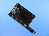 Circuit flexible de prototype flexible de carte PCB de double couche avec Coverlay noir
