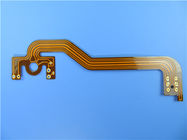 Carte PCB flexible de double couche à 2 onces avec 0.3mm profondément établies sur le Polyimide