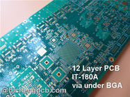 carte PCB de 12-Layer BGA, carte PCB de HDI sans visibilité par l'intermédiaire de, enterré par l'intermédiaire de la carte PCB multicouche, de la carte PCB à haute densité d'interconnexion, par l'intermédiaire de et de sa fonction