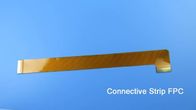 Bandes à simple face de carte PCB de câble établies sur le Polyimide 1oz avec le renfort et l'or de pi plaqués pour la ceinture de contact