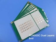 Le double de carte PCB de Rogers RO4003C a dégrossi carte PCB à haute fréquence de 8mil 0.203mm rf pour l'antenne