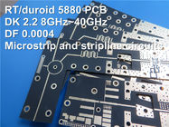 Carte PCB de RT/Duroid 5880 10mil 0.254mm Rogers High Frequency pour le microruban et les circuits de Stripline