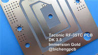 Carte PCB à haute fréquence taconique de la carte électronique de RF-35TC 30mil 0.762mm RF-35TC avec le masque noir de soudure pour des antennes
