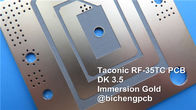 Carte PCB à haute fréquence taconique de la carte électronique de RF-35TC 30mil 0.762mm RF-35TC avec le masque noir de soudure pour des antennes