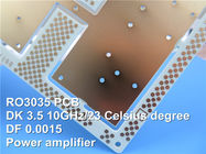 Carte PCB à haute fréquence de micro-onde du panneau DK3.5 DF 0,0015 de la carte PCB 2-Layer Rogers 3035 10mil Cirucit de Rogers RO3035