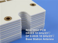 Carte PCB à haute fréquence de micro-onde de la carte électronique de la carte PCB 2-Layer Rogers 4730 20mil 0.508mm de Rogers RO4730G3 DK3.0 DF 0,0028
