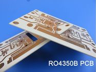 Carte électronique à haute fréquence de Rogers RO4350B avec le revêtement 10mil, 20mil, 30mil et 60mil épais avec de l'or d'immersion