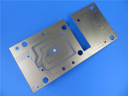 Carte de circuit imprimé haute fréquence RF-35 PCB 30mil 1.524mm Double face avec masque de soudure or et noir à immersion