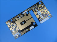 Carte de circuit imprimé haute fréquence RF-35 PCB 30mil 1.524mm Double face avec masque de soudure or et noir à immersion