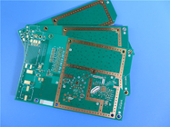 Carte PCB hybride | Carte PCB matérielle mélangée de 4 couches faite sur 20 mil RO4350B + FR4 avec des abat-jour par l'intermédiaire de