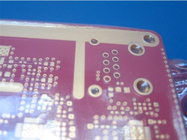 10-Layer carte PCB hybride de la carte PCB hybride Rogers RO4350 6.6mil+FR4 avec le masque de soudure et l'or rouges d'immersion