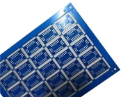 Cartes crénelées de trous de carte PCB de bord demi établies sur 1.6mm FR-4 avec le masque bleu de soudure