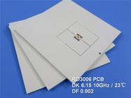 Carte PCB de micro-onde de la carte électronique de Rogers RO3006 rf 2-Layer Rogers 3006 50mil 1.27mm avec de l'or d'immersion