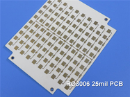Carte PCB à haute fréquence de la carte de la carte PCB 2-Layer Rogers 3006 25mil 0.635mm de micro-onde de Rogers RO3006 DK6.15 DF 0,002