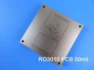 Carte PCB de micro-onde de la carte électronique de Rogers RO3010 rf 2-Layer Rogers 3010 50mil 1.27mm avec de l'argent d'immersion