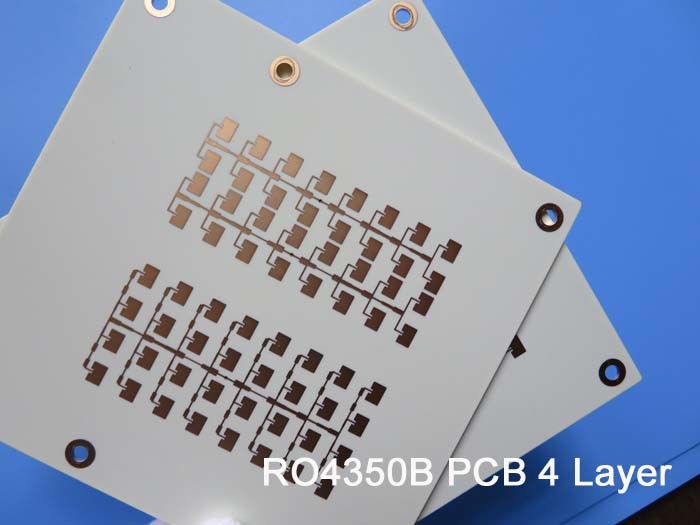 Carte PCB à haute fréquence de 4 couches sur 6,6 mil RO4350B et 10 mil RO4350B pour le système de radar