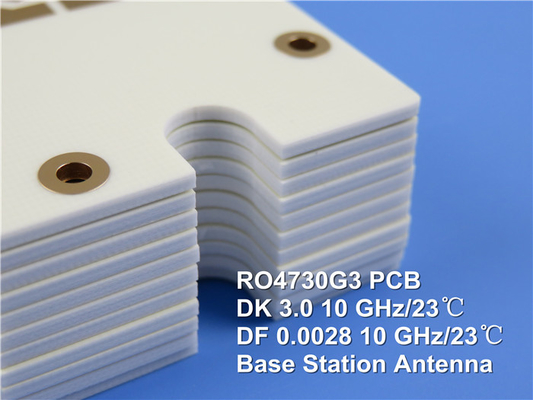 Carte PCB cellulaire à haute fréquence d'antenne de station de base de carte PCB de Rogers RO4730G3 60mil 1.524mm