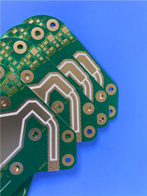 Rogers AD250C laminate and Custom High-Frequency double side PCB built on 0.508 mm (20mil) substrate with Pure gold Surface /No Blind vias /buried vias