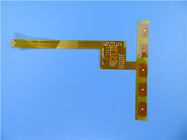 Carte PCB flexible de double couche établie sur le Polyimide avec de l'or d'immersion et le masque jaune