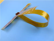 Carte PCB flexible de double couche établie sur le Polyimide avec de l'or d'immersion et le masque jaune