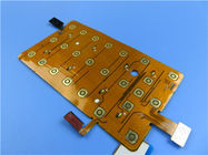 Carte PCB flexible de 4 couches établie sur le Polyimide avec le cuivre de 2 onces et l'or d'immersion plus des claviers numériques pour des périphériques mobiles