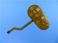 Circuit imprimé flexible FPC de 2 couches établi sur le Polyimide avec le renfort de pi et l'or d'immersion pour l'écran tactile capacitif