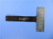 Circuit imprimé flexible à une seule couche (FPC) avec le renfort FR-4 de 1.0mm et masque noir de soudure pour le module sans fil