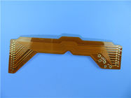 Circuit imprimé flexible (FPC) établi sur le Polyimide 2oz avec de l'or d'immersion et le Coverlay jaune pour le module d'interface