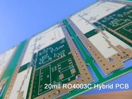 Carte PCB hybride de la carte PCB multicouche à haute fréquence hybride 6-Layer faite sur 12mil 0.305mm RO4003C et FR-4