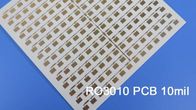 Carte PCB à haute fréquence de micro-onde de la carte électronique de la carte PCB 2-Layer Rogers 3010 10mil 0.254mm de Rogers RO3010 DK10.2 DF 0,0022