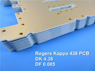 Carte PCB de Rogers 40mil 1.016mm DK 4,38 de carte à micro-ondes du Kappa 438 avec de l'or d'immersion pour les systèmes répartis d'antenne