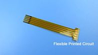 Bande de collage connective flexible de circuit imprimé avec de l'or de conception simple et d'immersion pour le câble plat flexible