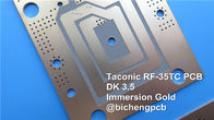 Carte PCB à haute fréquence taconique établie sur RF-35TC 60mil 1.524mm avec de l'or d'immersion pour des satellites