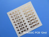 Carte PCB dégrossie par double à haute fréquence de la carte PCB RO4003C rf de Rogers 4003 12mil 0.305mm pour des antennes