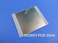 Carte PCB à haute fréquence de la carte 20mil de la carte PCB 2-Layer Rogers 3003 de micro-onde de Rogers RO3003 DK3.0 DF 0,001