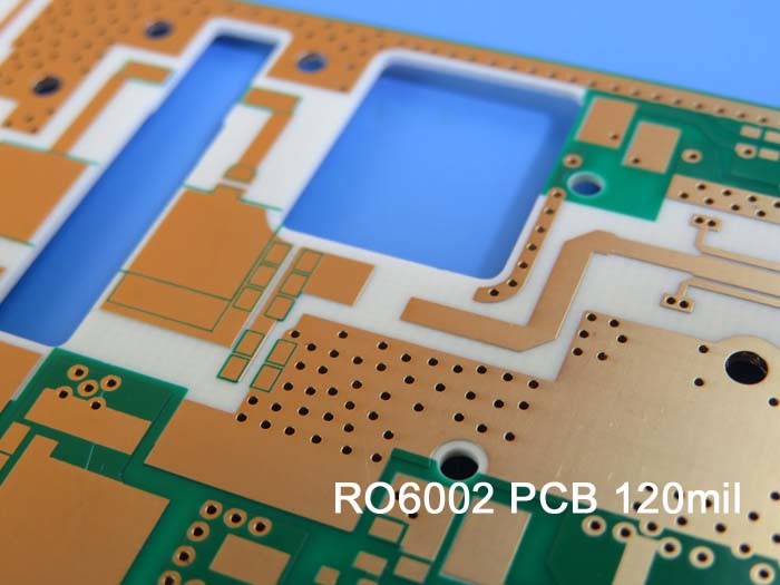 Carte PCB d'à haute fréquence de Rogers établie sur RT/Duroid 6002 120mil 3.048mm DK2.94 avec de l'or d'immersion pour des cartes mère de puissance