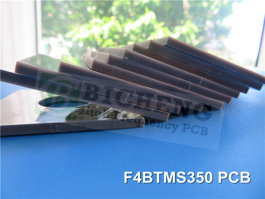 F4BTMS350 PCB rigide à deux couches de 6,35 mm d'épaisseur avec niveau de soudure à l'air chaud (HASL)