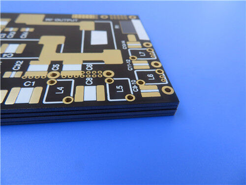 F4BTM300 Laminat PTFE rempli de céramique et PCB à double couche personnalisé construit sur un matériau de substrat de 20 mil avec une feuille de cuivre ED pour la conception RF / micro-ondes
