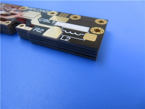 F4BTME350 Laminat PTFE rempli de céramique avec cuivre traité inversement et PCB personnalisé à 2 couches construit sur un matériau de substrat de 10 mil pour micro-ondes RF