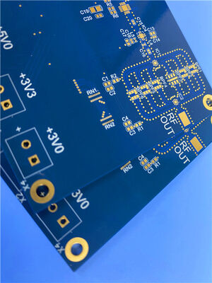 Circuit imprimé hybride RO3003+370HR à 6 couches avec vias aveugles (couches 1-2) et bouchés avec une pâte de cuivre conductrice (0,15 mm)