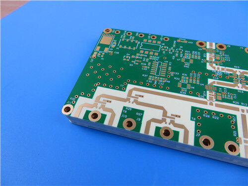 PCB RF/micro-ondes multicouche hybride RO4350B+Tg170 TU-768 FR4 à 10 couches avec vias plats plaqués et remplis de résine