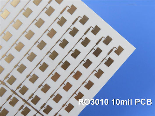 Carte PCB à haute fréquence de micro-onde de la carte électronique de la carte PCB 2-Layer Rogers 3010 10mil 0.254mm de Rogers RO3010 DK10.2 DF 0,0022